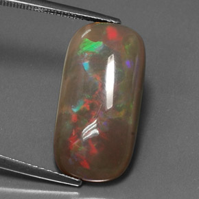 Opale di cioccolato Multicolore naturale da 6.36 ct, Taglio a cuscino, Opaco