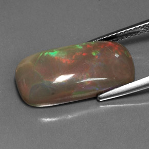 Opale di cioccolato Multicolore naturale da 6.36 ct, Taglio a cuscino, Opaco