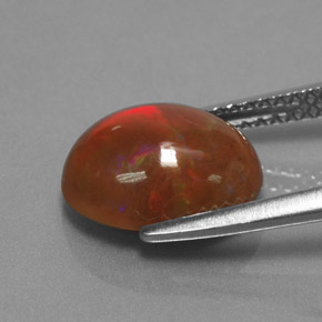 Opale di cioccolato Multicolore naturale da 2.29 ct, Taglio ovale, Opaco