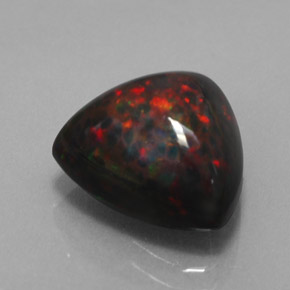 Opale cioccolato naturale multicolore da 3,52 ct, trillion, opaco