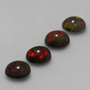 Opale cioccolato naturale multicolore da  ct, taglio ovale, traslucido