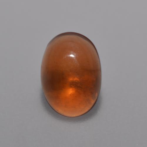 Opale cioccolato naturale arancione da 0,36 ct, taglio ovale, trasparente