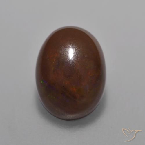 Opale di cioccolato Multicolore naturale da 1.01 ct, Ovale, Traslucido