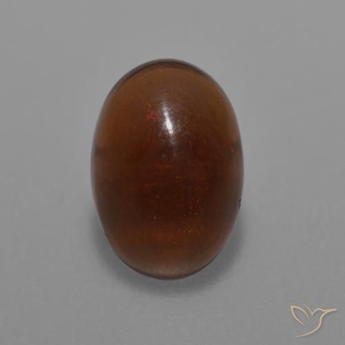 0.43ct Naturale Multicolore Opale cioccolato, Ovale, Traslucido