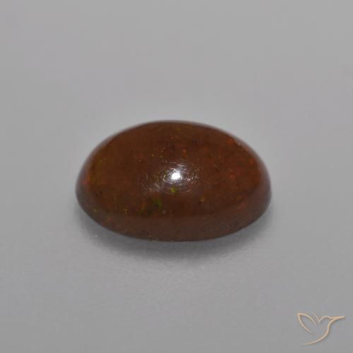 Opale di cioccolato Multicolore naturale da 0.76 ct, Ovale, Traslucido