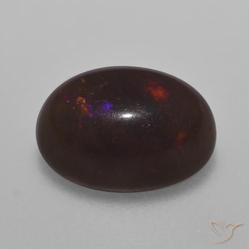Opale di cioccolato Multicolore naturale da 0.98 ct, Ovale, Traslucido