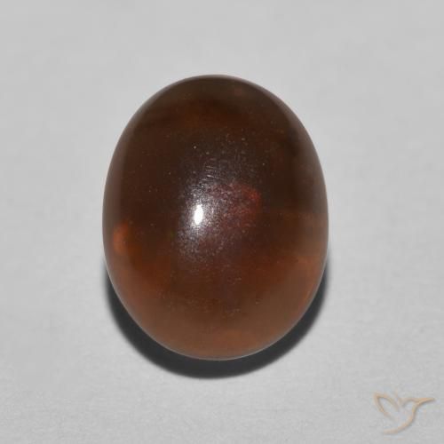 0.78ct Naturale Marrone rossastro Opale cioccolato, Ovale, Traslucido