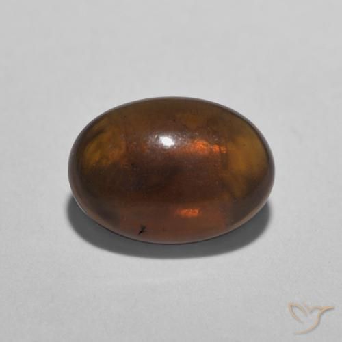 0.52ct Naturale Multicolore Opale cioccolato, Ovale, Traslucido