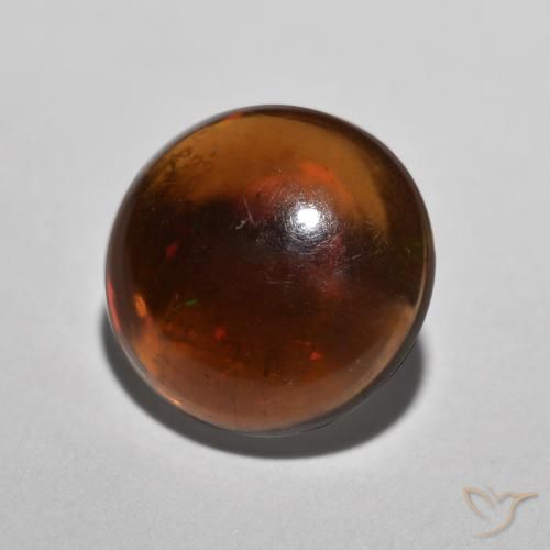 Opale di cioccolato Multicolore naturale da 0.84 ct, Rotondo, Traslucido