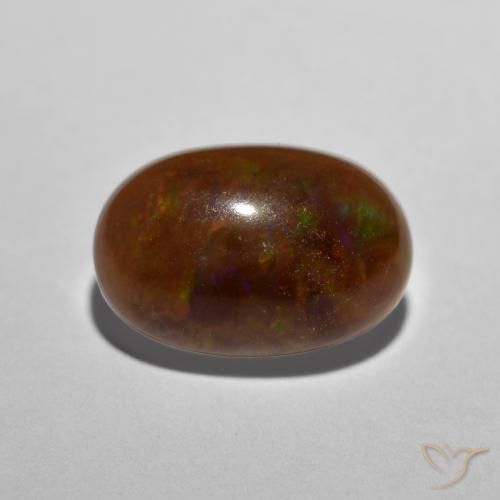 Opale di cioccolato Multicolore naturale da 1.17 ct, Ovale, Traslucido