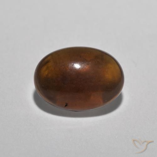 0.33ct Naturale Multicolore Opale cioccolato, Ovale, Traslucido