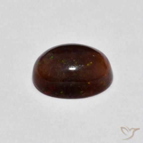 Opale di cioccolato Multicolore naturale da 0.80 ct, Ovale, Traslucido