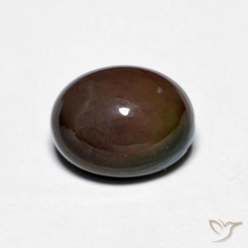 1.28ct Naturale Marrone cioccolato Opale cioccolato, Ovale, Opaco