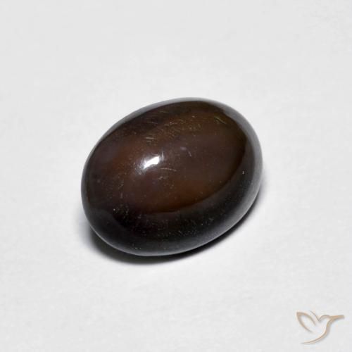 0.71ct Naturale Marrone scuro Opale cioccolato, Ovale, Opaco