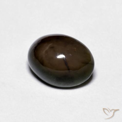 Opale di cioccolato Marrone scuro naturale da 0.86 ct, Ovale, Opaco