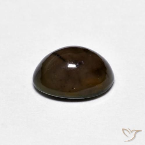 Opale di cioccolato Marrone scuro naturale da 0.86 ct, Ovale, Opaco