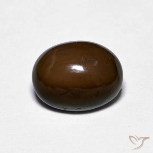 1.16ct Naturale Marrone medio Opale cioccolato, Ovale, Opaco