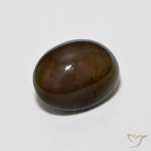 Opale di cioccolato Cannella Brown naturale da 1.20 ct, Ovale, Opaco