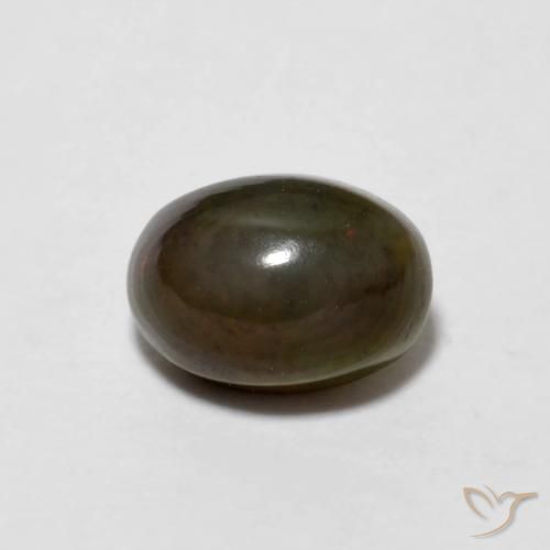 Opale di cioccolato Marrone dorato naturale da 0.66 ct, Ovale, Opaco
