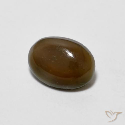 Opale di cioccolato Marrone caldo naturale da 0.47 ct, Ovale, Opaco