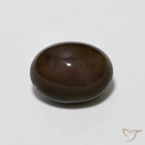 0.78ct Naturale Marrone cioccolato Opale cioccolato, Ovale, Opaco