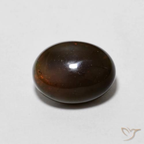 0.90ct Naturale Hickory Brown Opale cioccolato, Ovale, Opaco