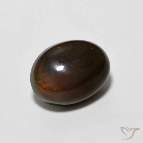 Opale di cioccolato Hickory Brown naturale da 0.90 ct, Ovale, Opaco