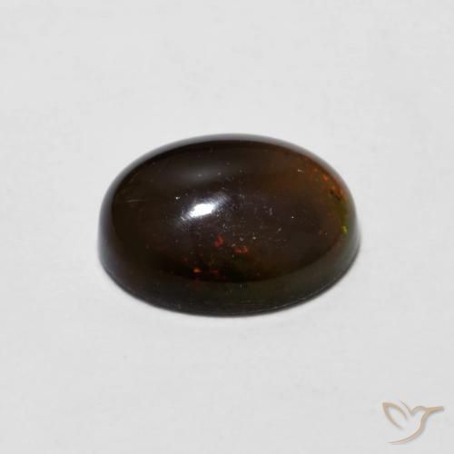 Opale di cioccolato Hickory Brown naturale da 0.90 ct, Ovale, Opaco