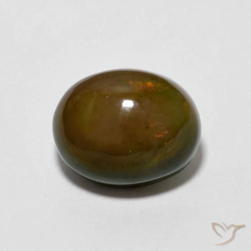 2.20ct Naturale Medium Dark-Brown Opale cioccolato, Ovale, Opaco
