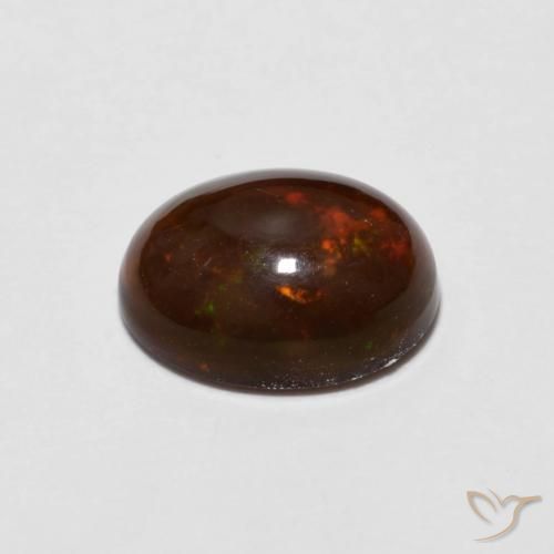 Opale di cioccolato Multicolore naturale da 1.13 ct, Ovale, Trasparente