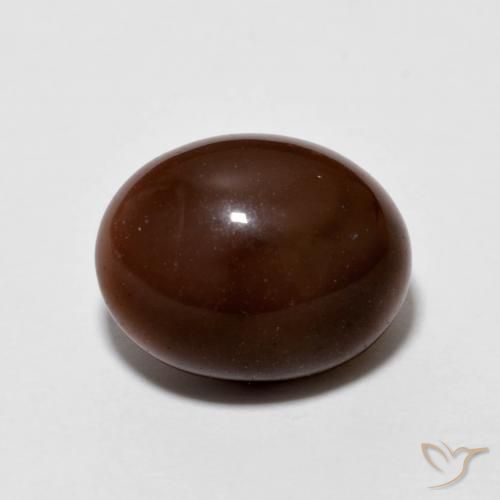 2.13ct Naturale marrone pecan Opale cioccolato, Ovale, Opaco