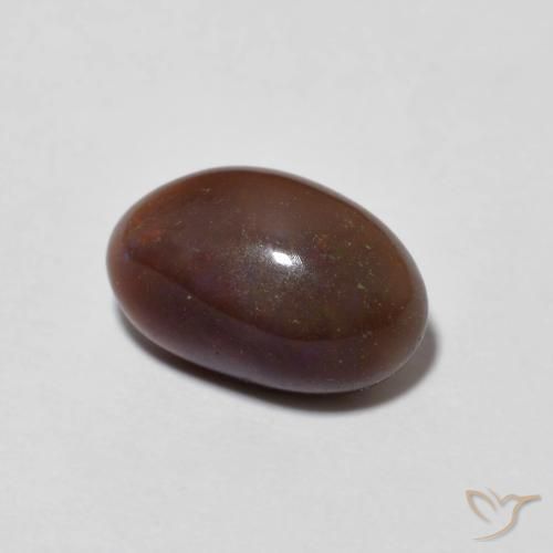 Opale di cioccolato Multicolore naturale da 1.25 ct, Ovale, Traslucido