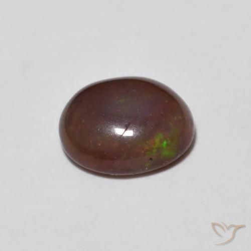 Opale di cioccolato Multicolore naturale da 0.65 ct, Ovale, Traslucido