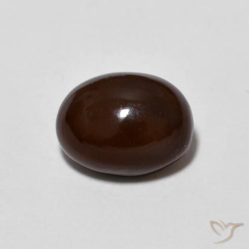 0.89ct Naturale Multicolore Opale cioccolato, Ovale, Opaco