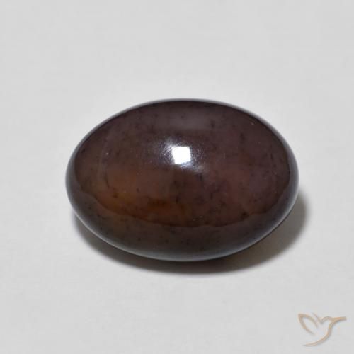 3.24ct Naturale Multicolore Opale cioccolato, Ovale, Traslucido