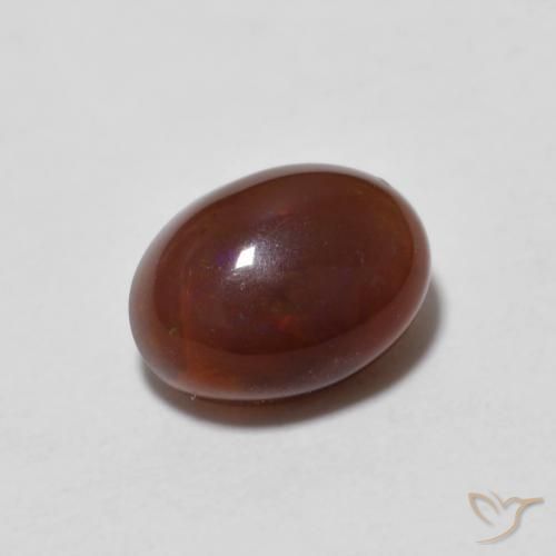 Opale di cioccolato Multicolore naturale da 0.81 ct, Ovale, Traslucido