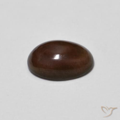 Opale di cioccolato Multicolore naturale da 0.50 ct, Ovale, Traslucido