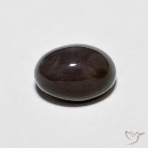 0.63ct Naturale Multicolore Opale cioccolato, Ovale, Opaco