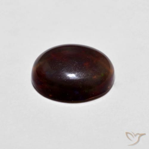 Opale di cioccolato Multicolore naturale da 0.76 ct, Ovale, Opaco