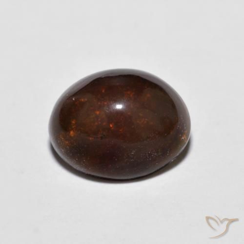 1.18ct Naturale Multicolore Opale cioccolato, Ovale, Opaco