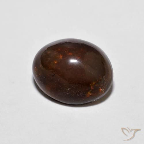 Opale di cioccolato Multicolore naturale da 1.18 ct, Ovale, Opaco