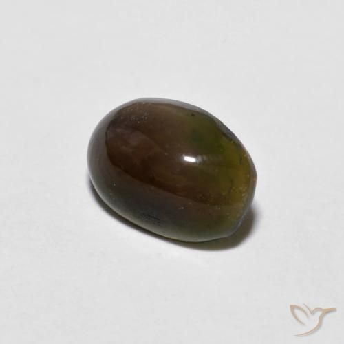 Opale di cioccolato Multicolore naturale da 0.38 ct, Ovale, Opaco