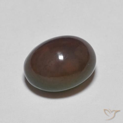 Opale di cioccolato Multicolore naturale da 1.01 ct, Ovale, Opaco