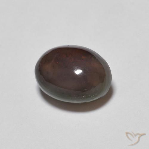 Opale di cioccolato Multicolore naturale da 0.64 ct, Ovale, Opaco