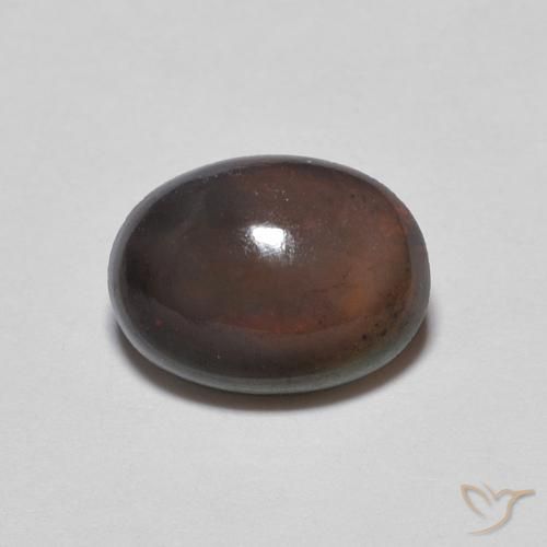0.69ct Naturale Multicolore Opale cioccolato, Ovale, Opaco