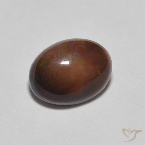 Opale di cioccolato Pan di zenzero marrone naturale da 0.76 ct, Ovale, Opaco