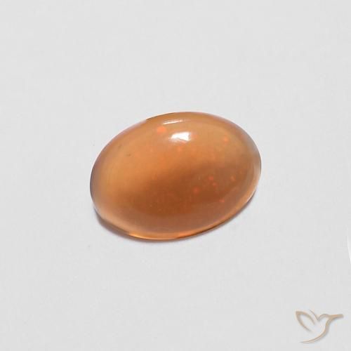 Opale di cioccolato Caramello Marrone naturale da 0.34 ct, Ovale, Trasparente