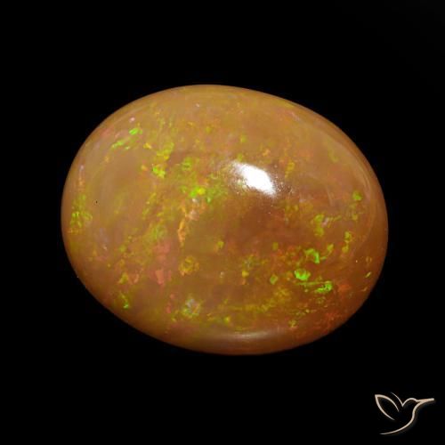 Opale di cioccolato Multicolore naturale da 12.74 ct, Ovale, Opaco