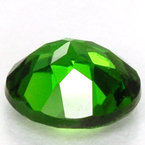 Diopside cromifero naturale verde da 0,46 ct, taglio rotondo, VS