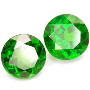 Diopside cromifero naturale verde da  ct, taglio rotondo, SI